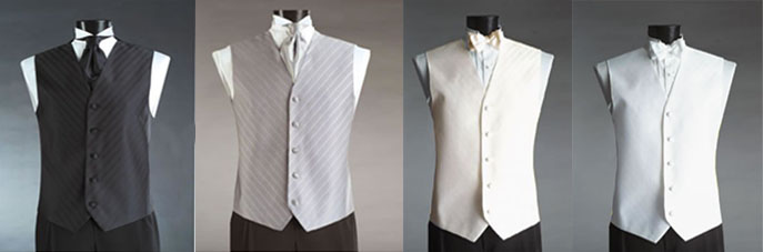 Gray Tuxedo vest